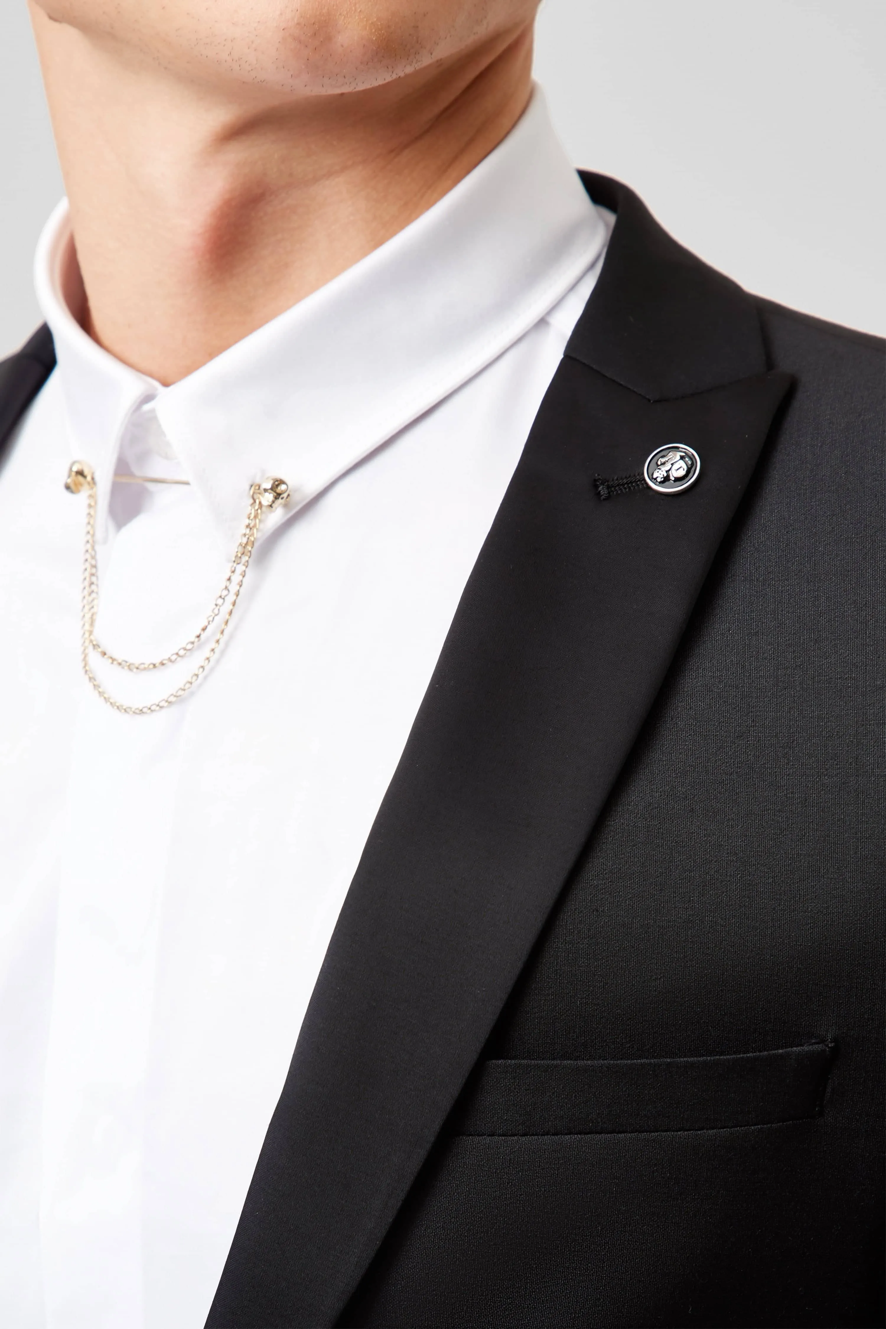 Kingdon Skinny Fit Black Dinner Jacket