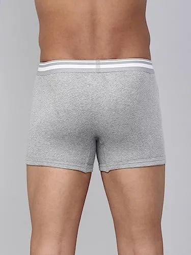 Levi's Men's Cotton Style #003 Comfort Regular Fit Solid Trunk (Pack of 2) (#003-TRUNK-LT GMEL/BLK-P2_Light Grey Melange, Black_S)