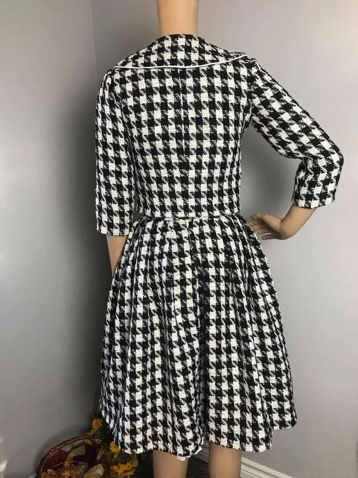 Lisa Collar suit in Tweed plaid size S