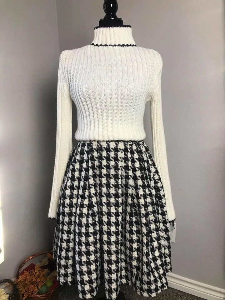 Lisa Collar suit in Tweed plaid size S
