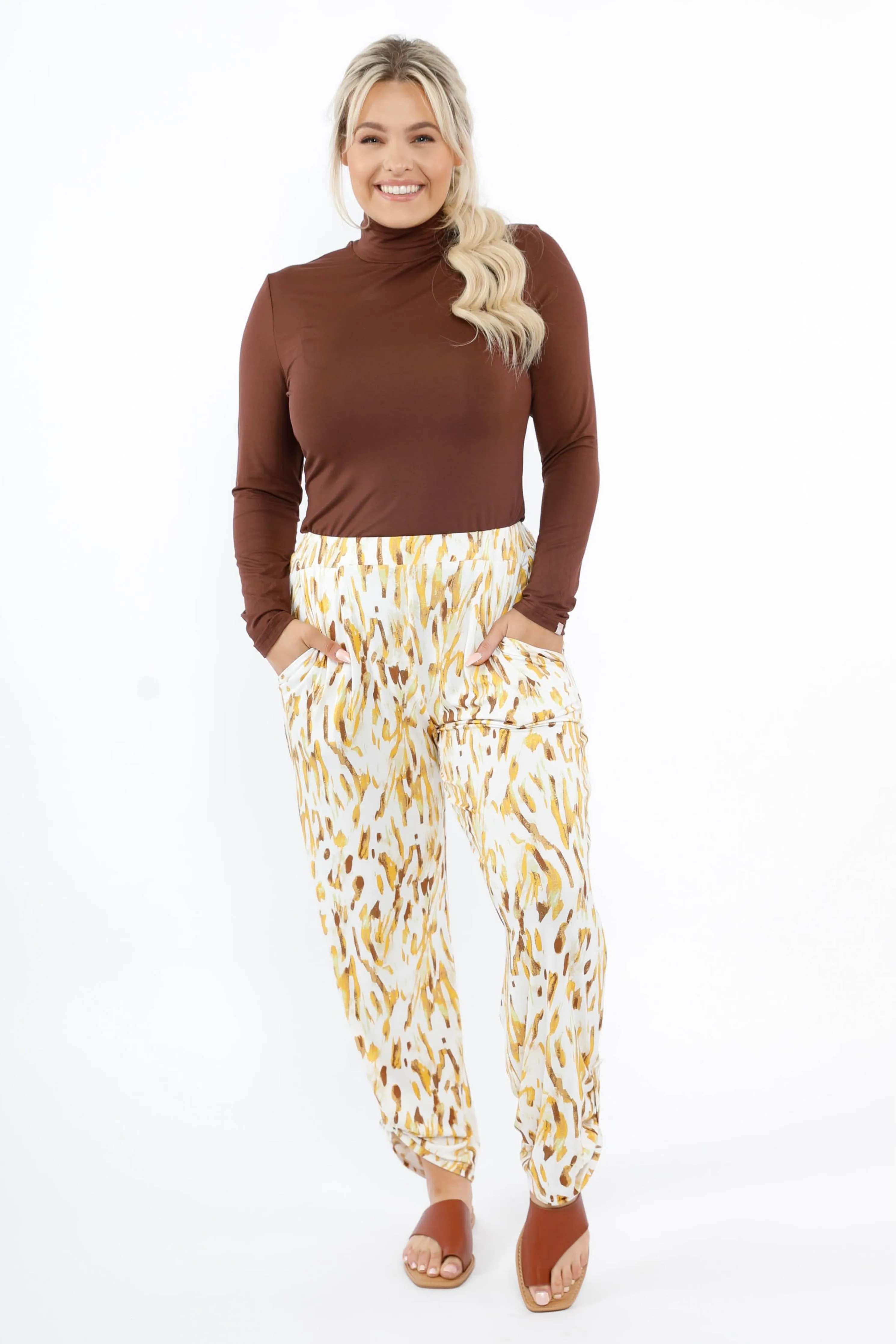 Long Sleeve High Neck Basic | Chocolate | FINAL SALE