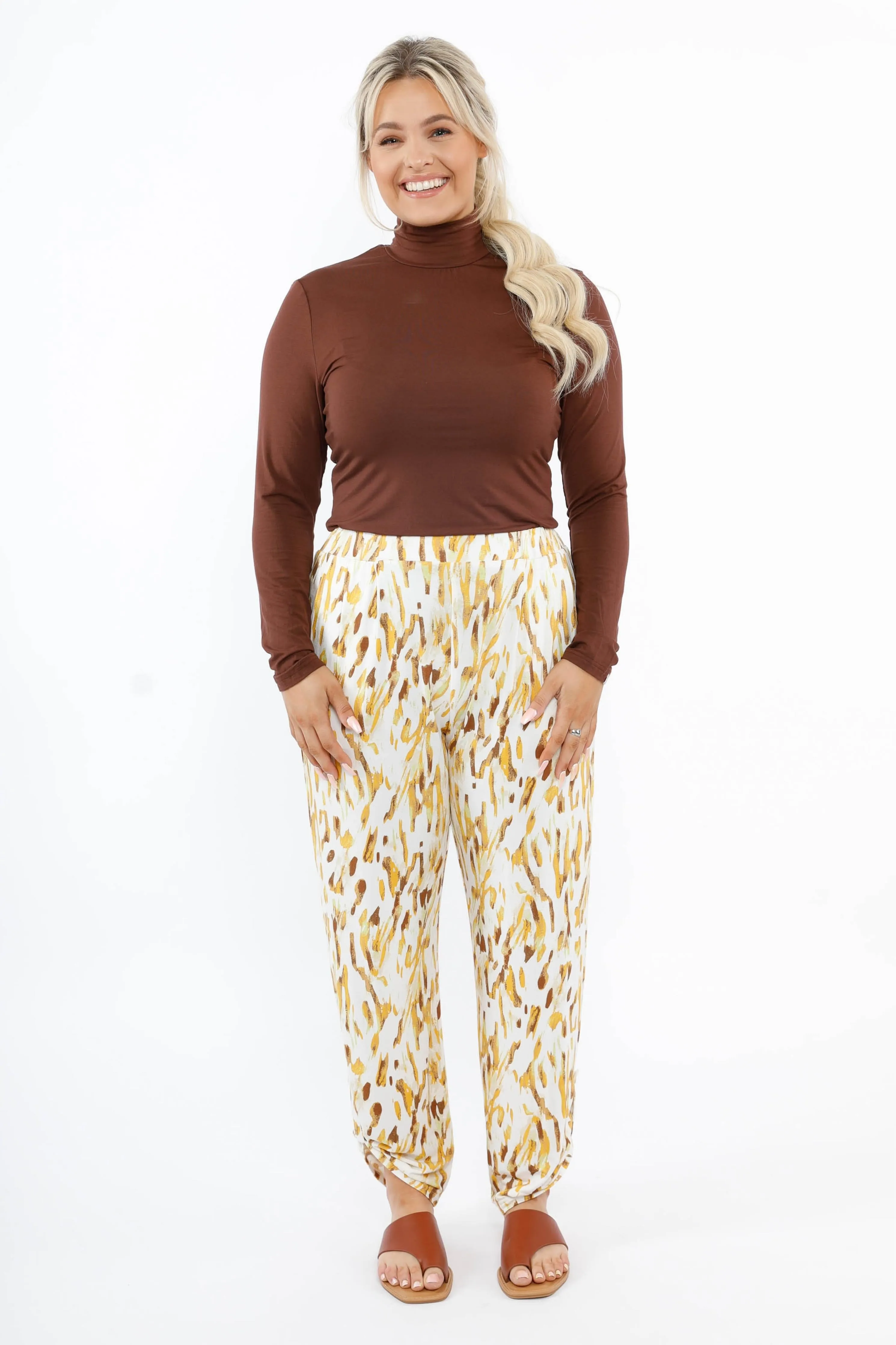 Long Sleeve High Neck Basic | Chocolate | FINAL SALE