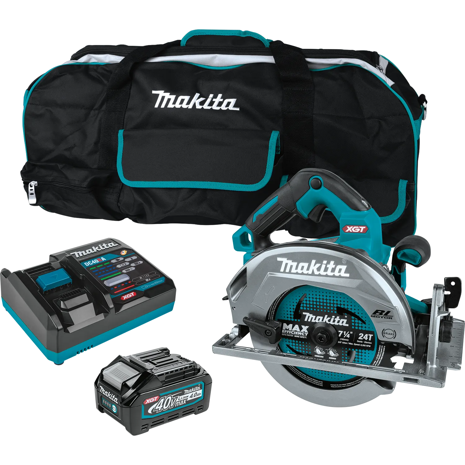 Makita GSH01M1 40V Max XGT Brushless Cordless 7-1/4" Circular Saw Kit
