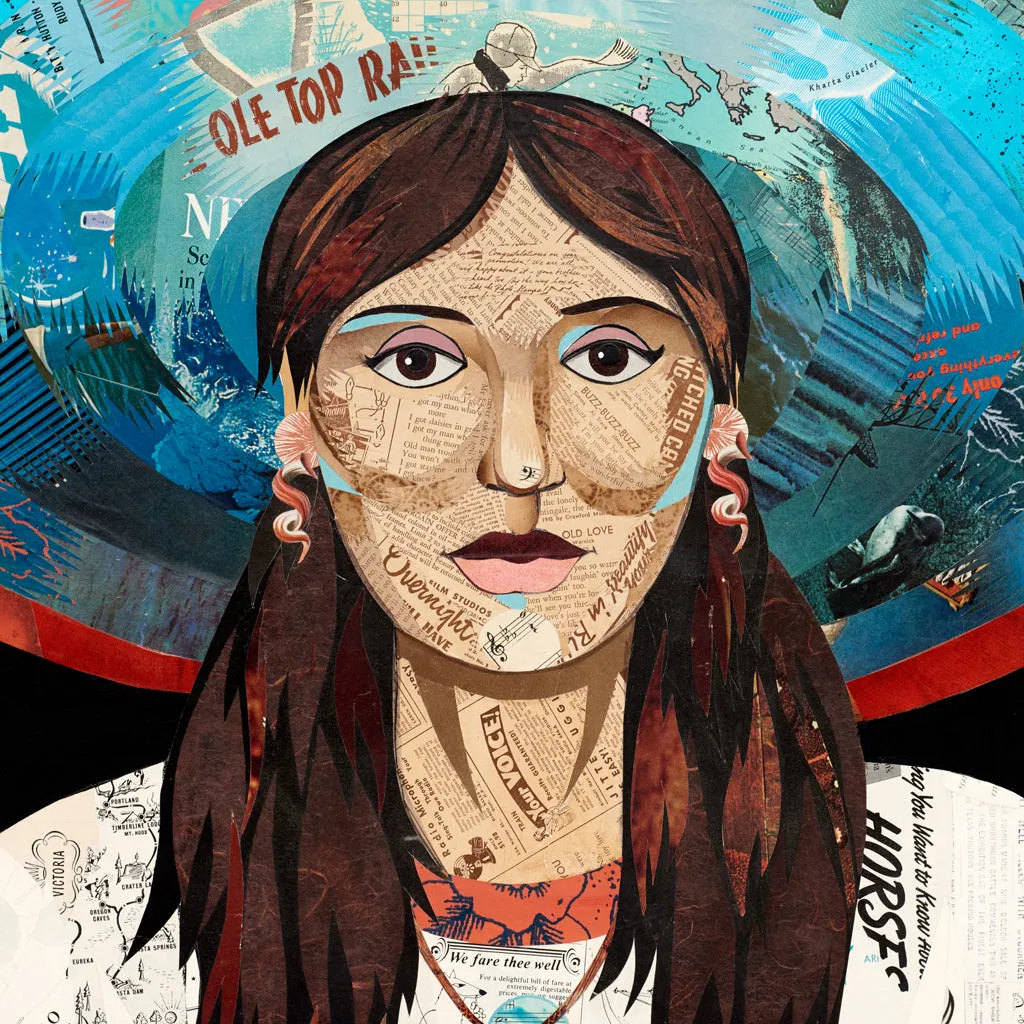 MAMA MADE (MIDNIGHT) original paper collage