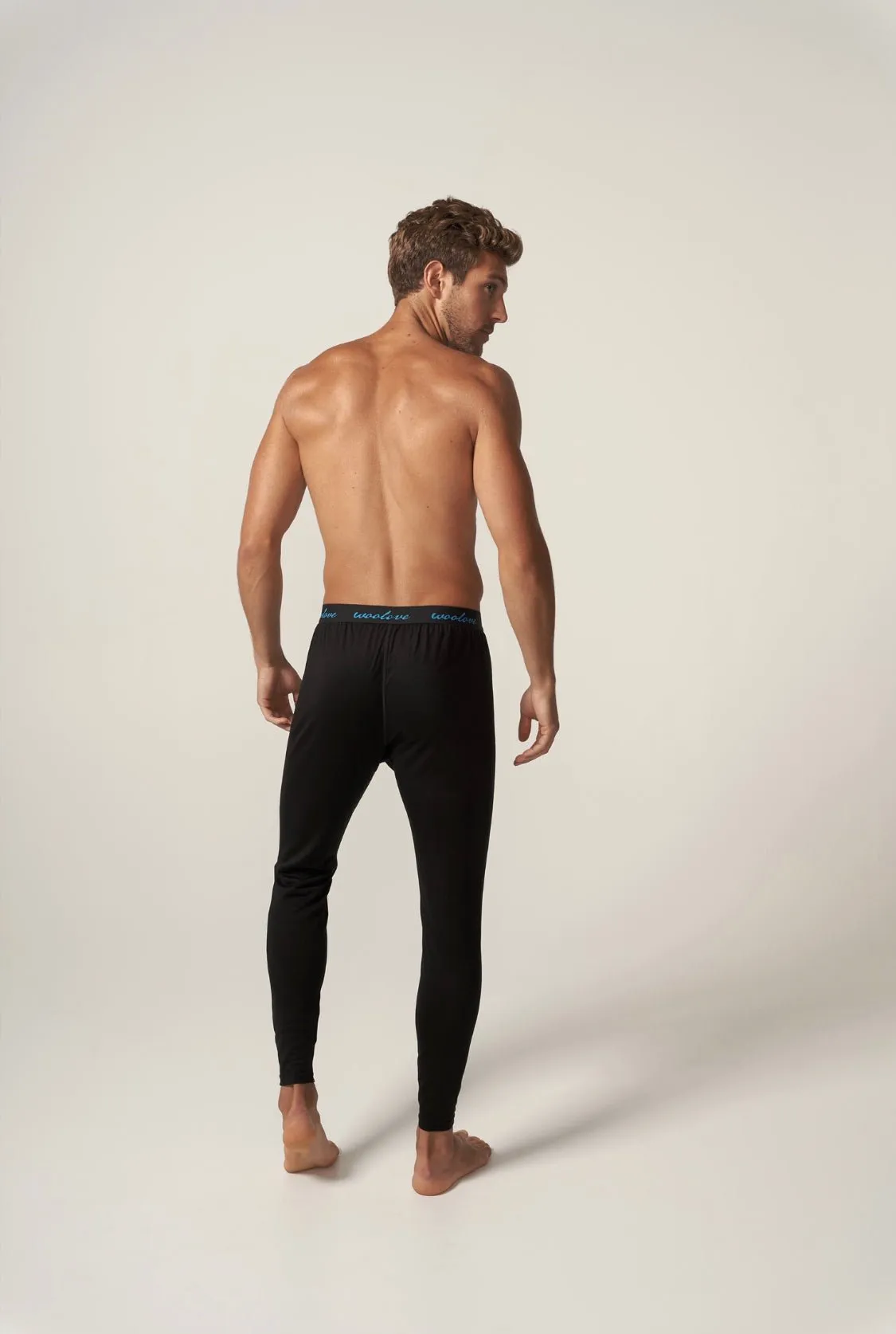 Men's 100% Merino Wool Long Underwear Base Layer Leggings 190 GSM - Midweight