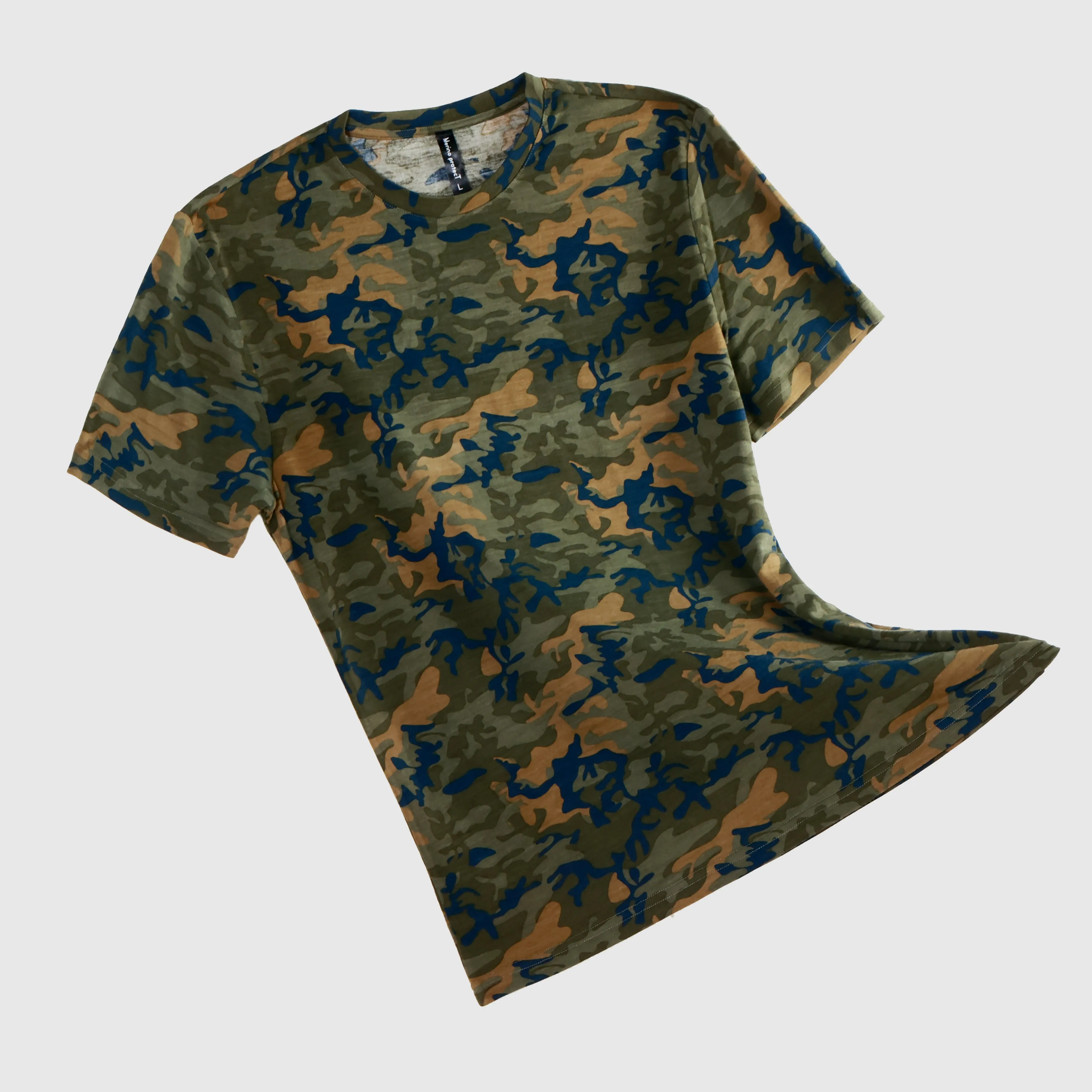 Men's Merino 170g Classic Short Sleeve T-Shirt Camo