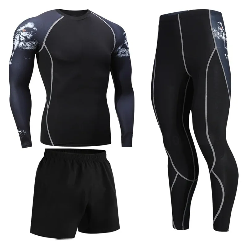 Men's Thermal Compression Underwear Set For Winter