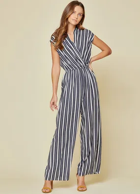 Navy Stripe Jumpsuit