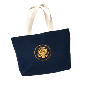Navy Truman Seal Tote Bag