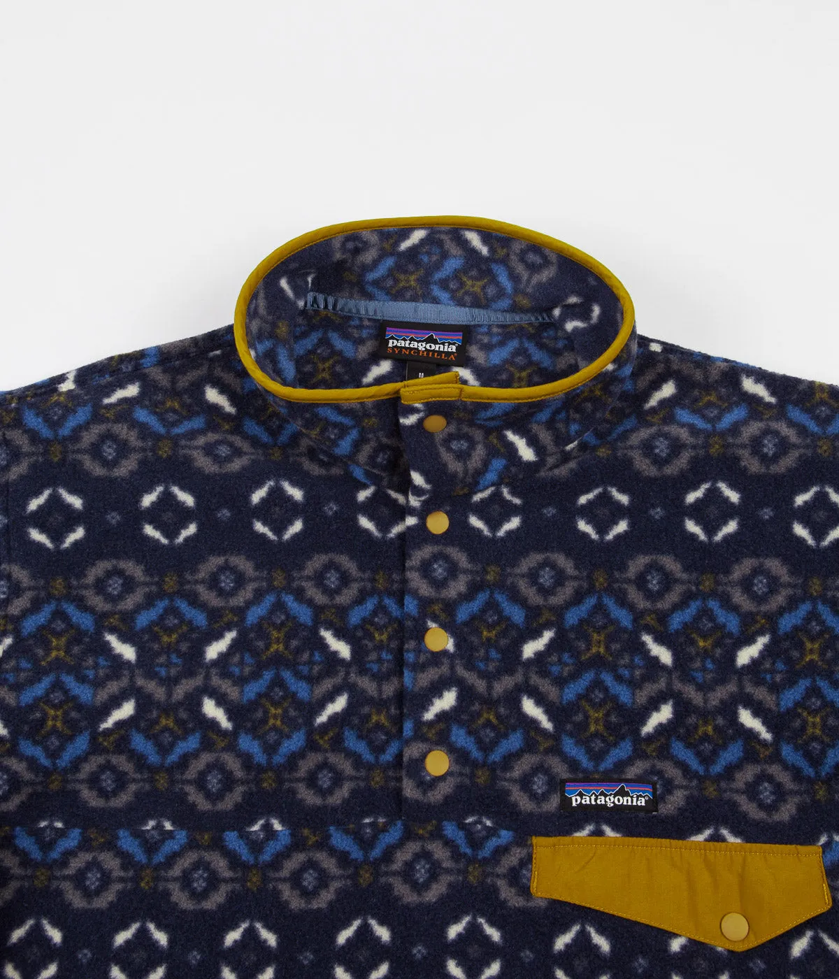 Patagonia Synchilla Snap-T Pullover Jacket - Tundra Cluster: New Navy