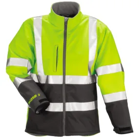 Phase 3™ Jacket – Fluorescent Yellow-Green-Charcoal Gray - Silver Reflective Tape