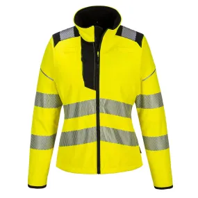 PORTWEST® PW3 Hi-Vis Women's Softshell ANSI Class 2 Jacket Yellow/Black - PW381