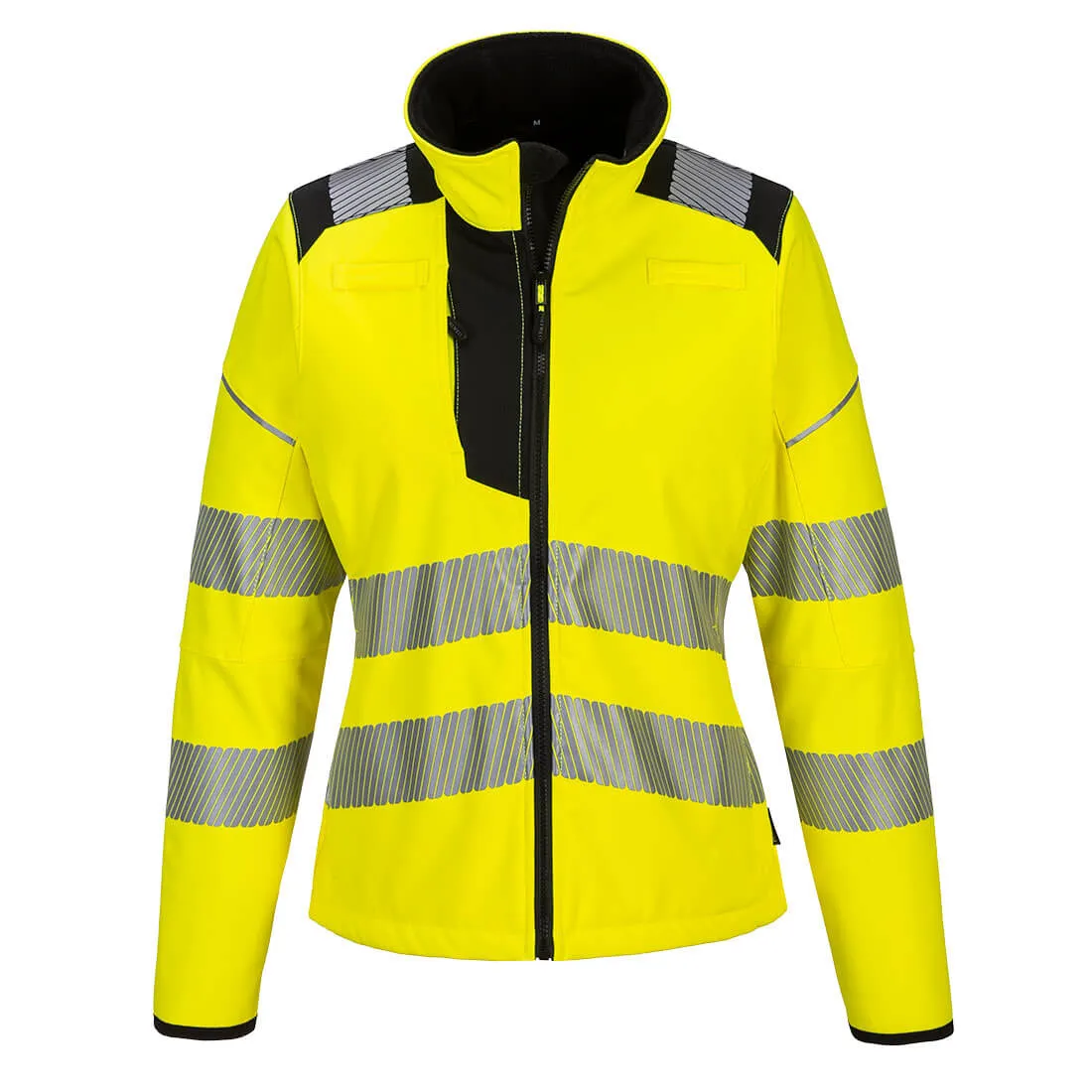 PORTWEST® PW3 Hi-Vis Women's Softshell ANSI Class 2 Jacket Yellow/Black - PW381