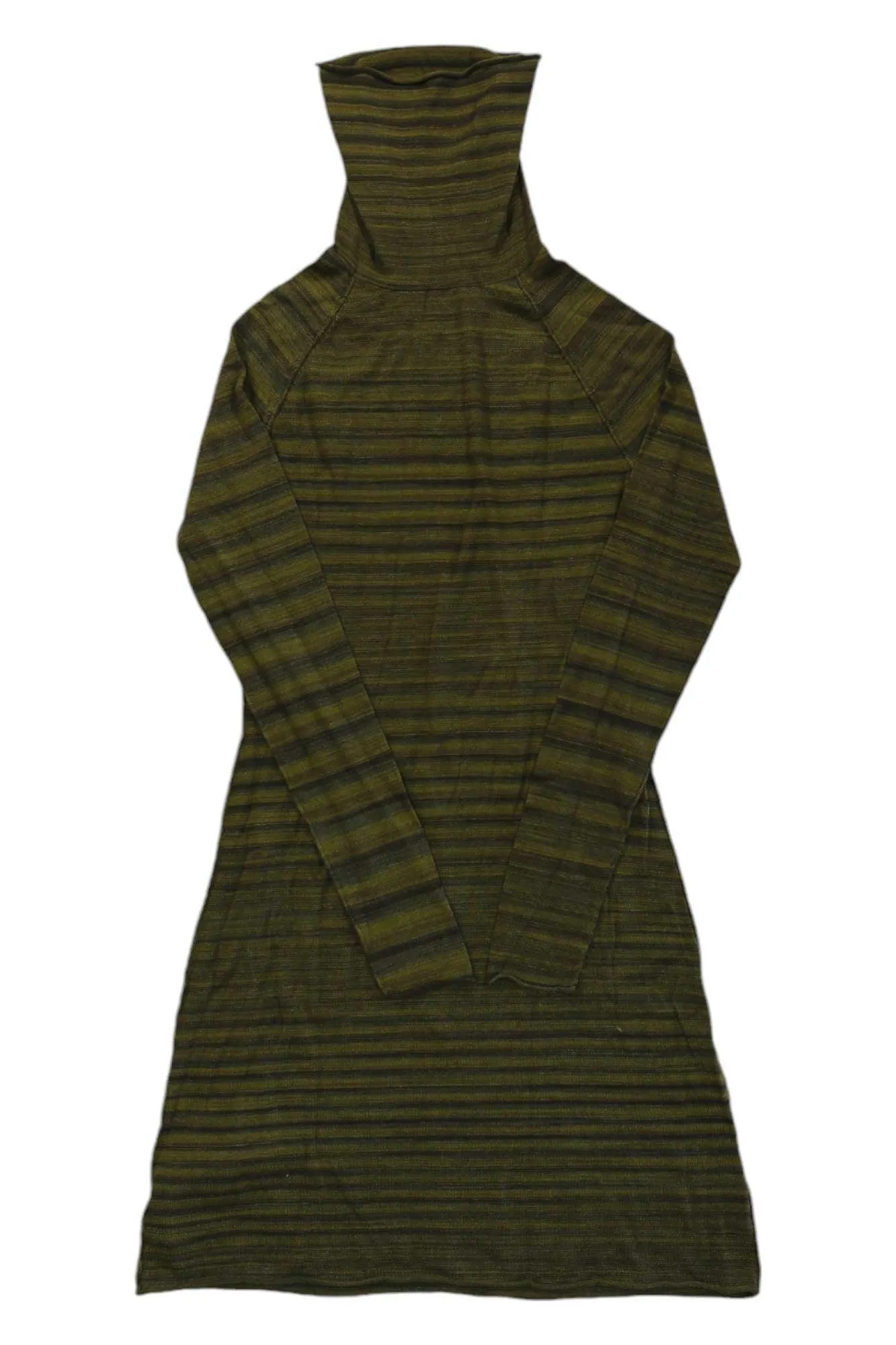 Prana Breathe Striped Turtleneck Lightweight Sweater Dress