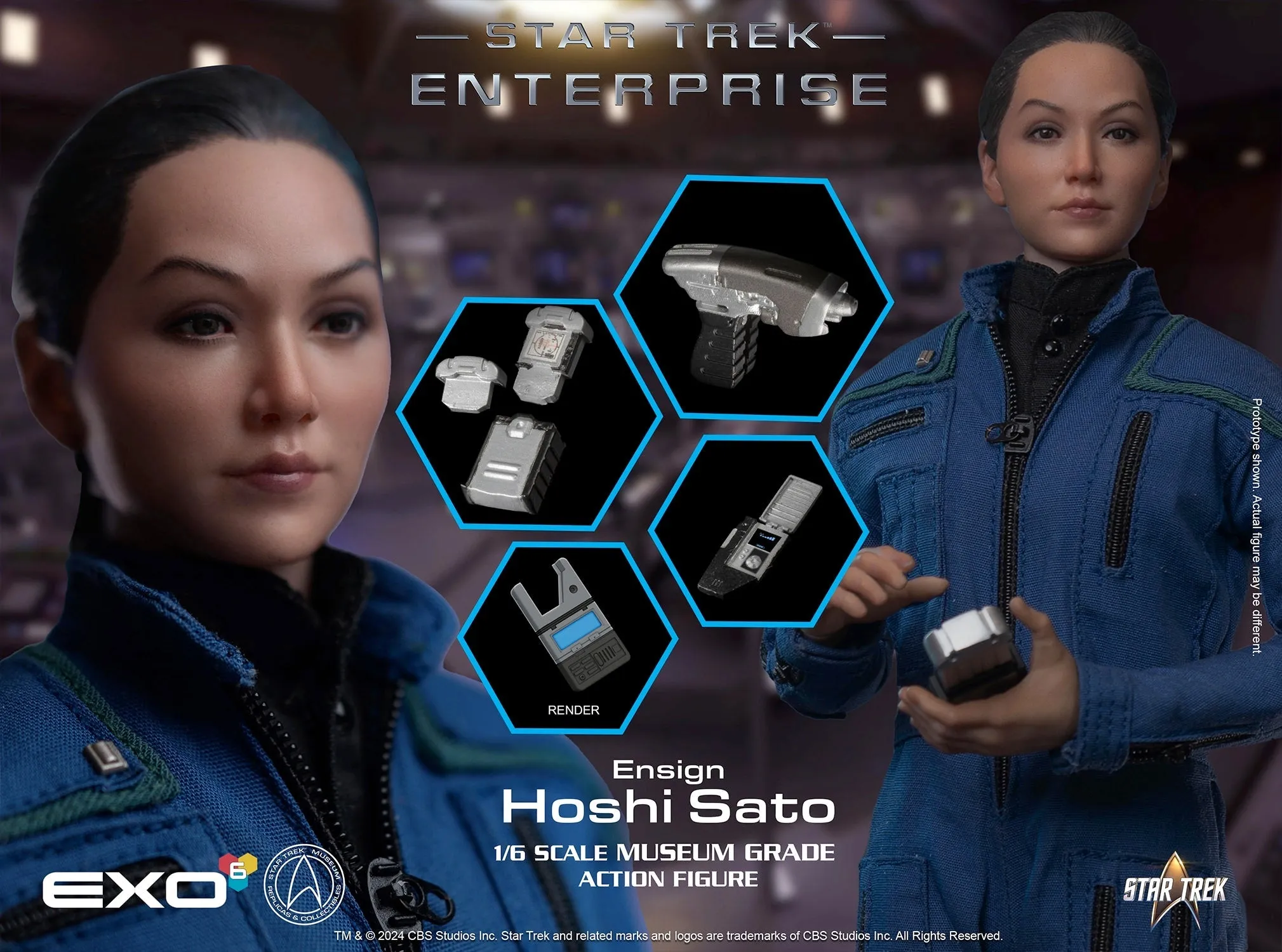 PRE-ORDER: Exo-6 Star Trek: Enterprise Ensign Hoshi Sato 1/6 Scale Figure