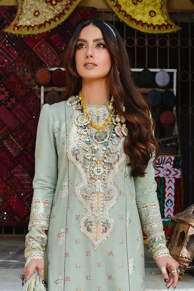 Qalamkar Sayonee Luxury Winter Collection (with Shawl) – K-06  FARIHA