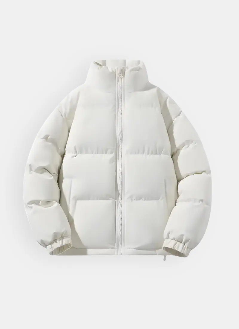 Quilted block puffer jacket
