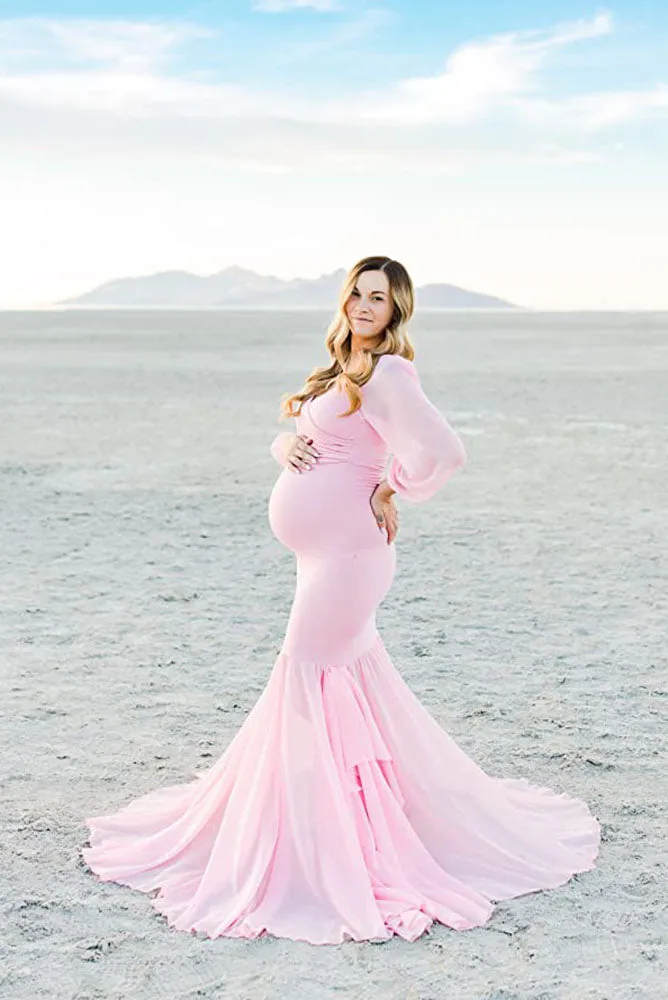 Samantha Mermaid Sexy Maternity Gown