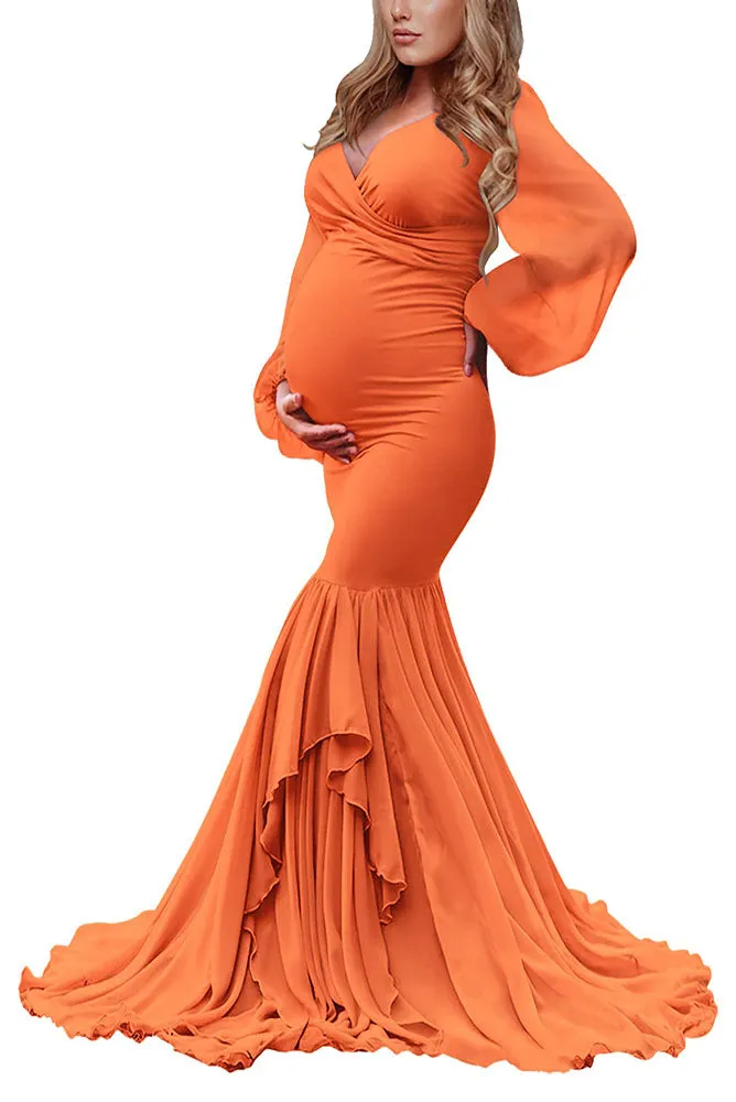 Samantha Mermaid Sexy Maternity Gown