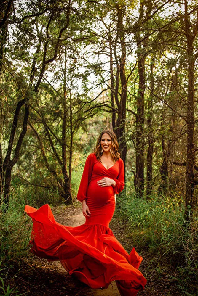 Samantha Mermaid Sexy Maternity Gown