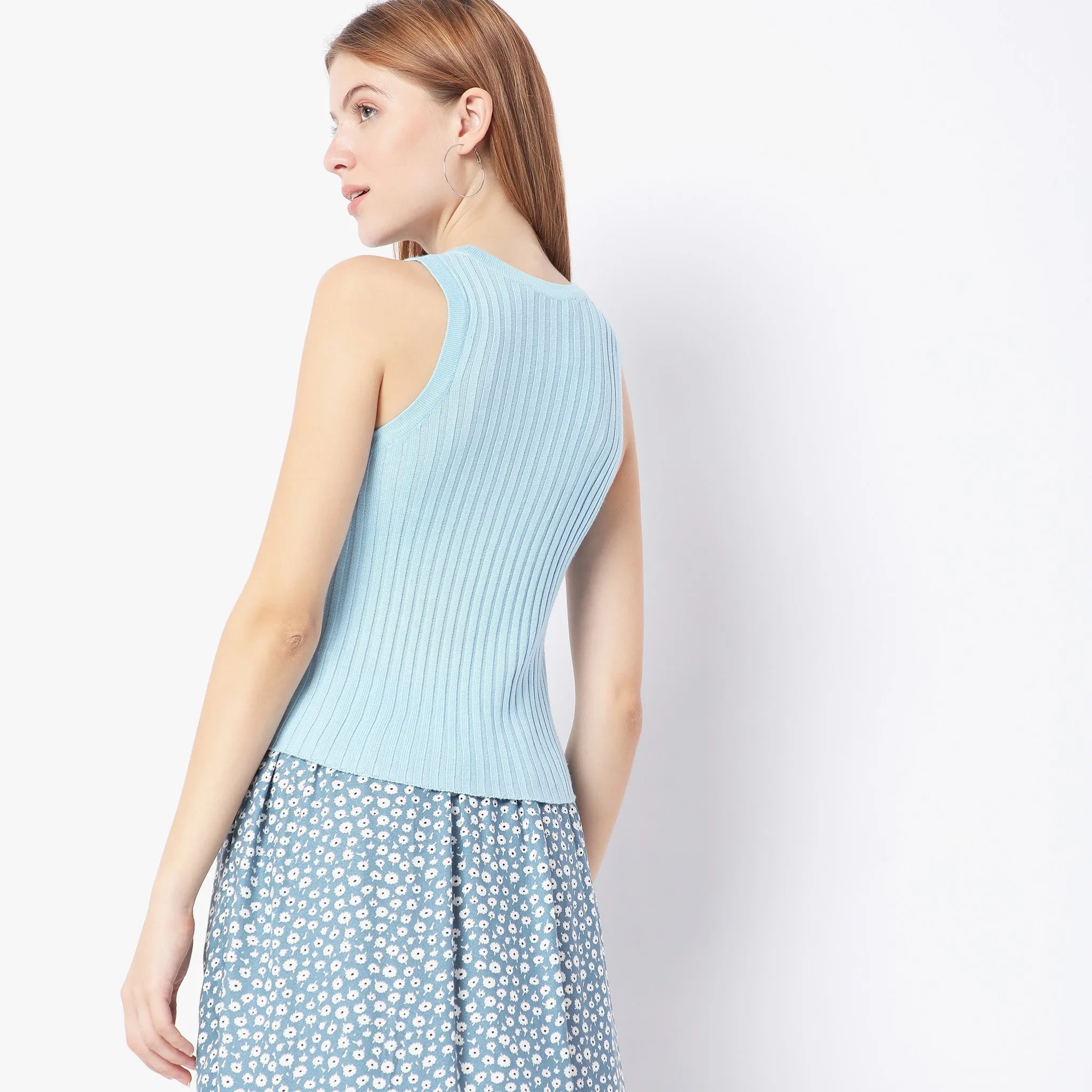 Slim Fit Solid Sweater