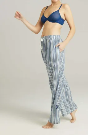 The Classic Trouser French Navy Stripe
