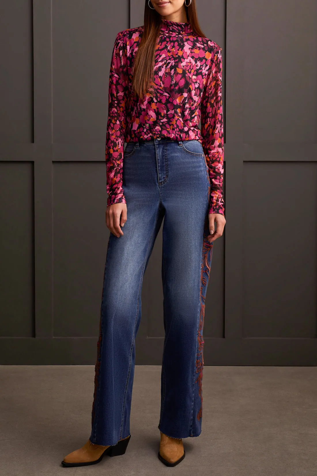 Turtleneck Lined Top