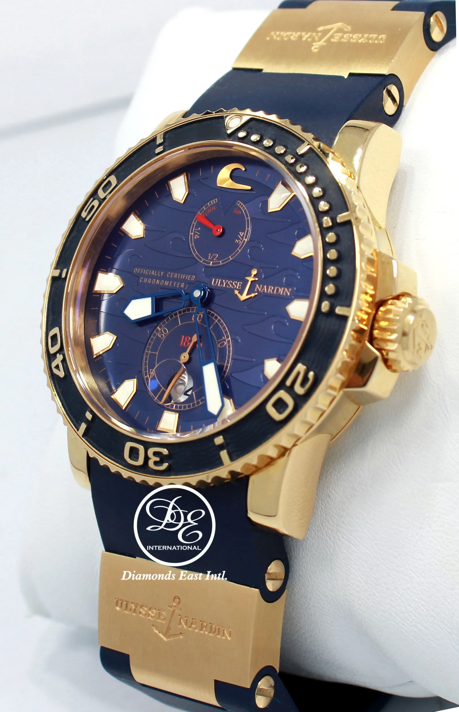 Ulysse Nardin Maxi Marine Blue Surf LIMITED EDITION 266-36LE 18k Rose Gold BOX/PAPER