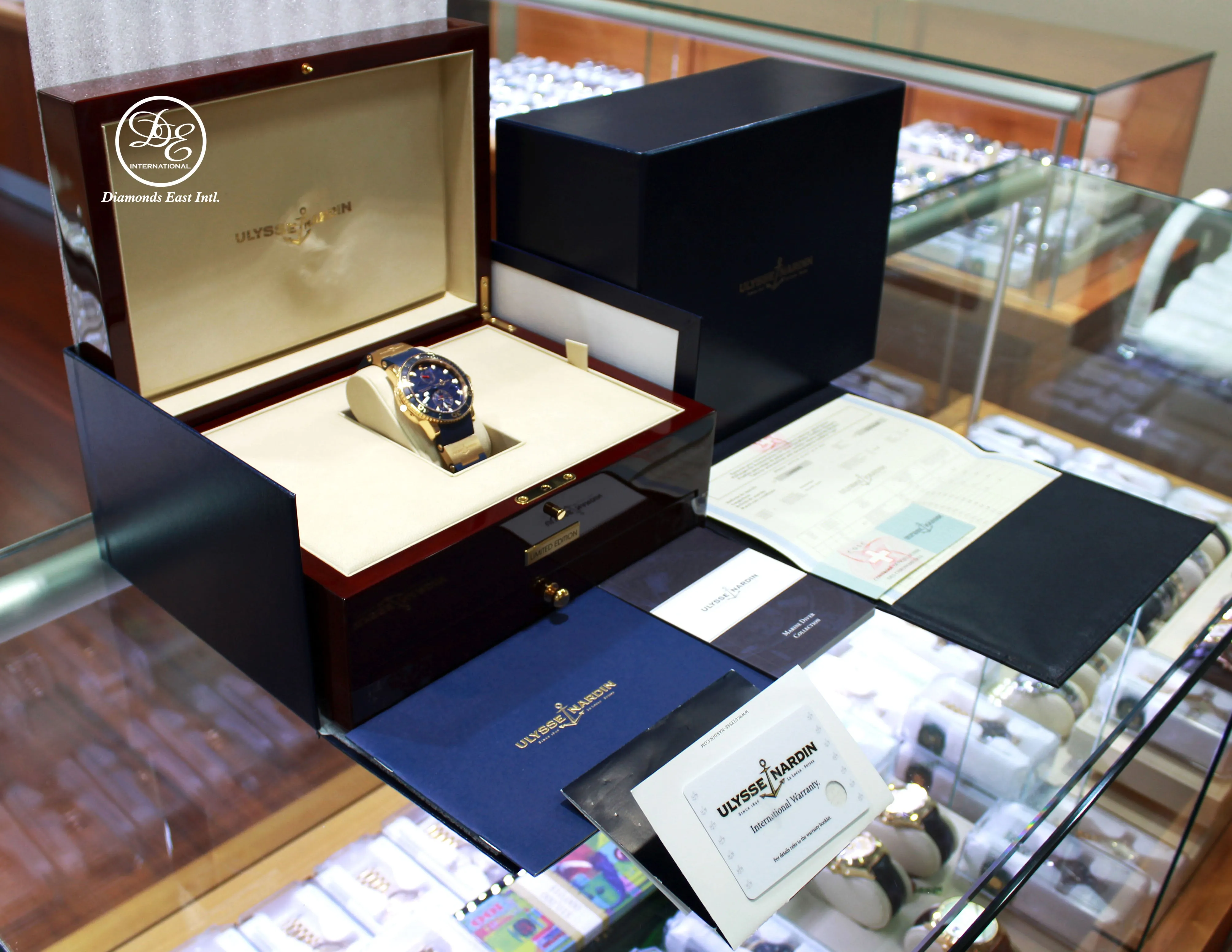 Ulysse Nardin Maxi Marine Blue Surf LIMITED EDITION 266-36LE 18k Rose Gold BOX/PAPER