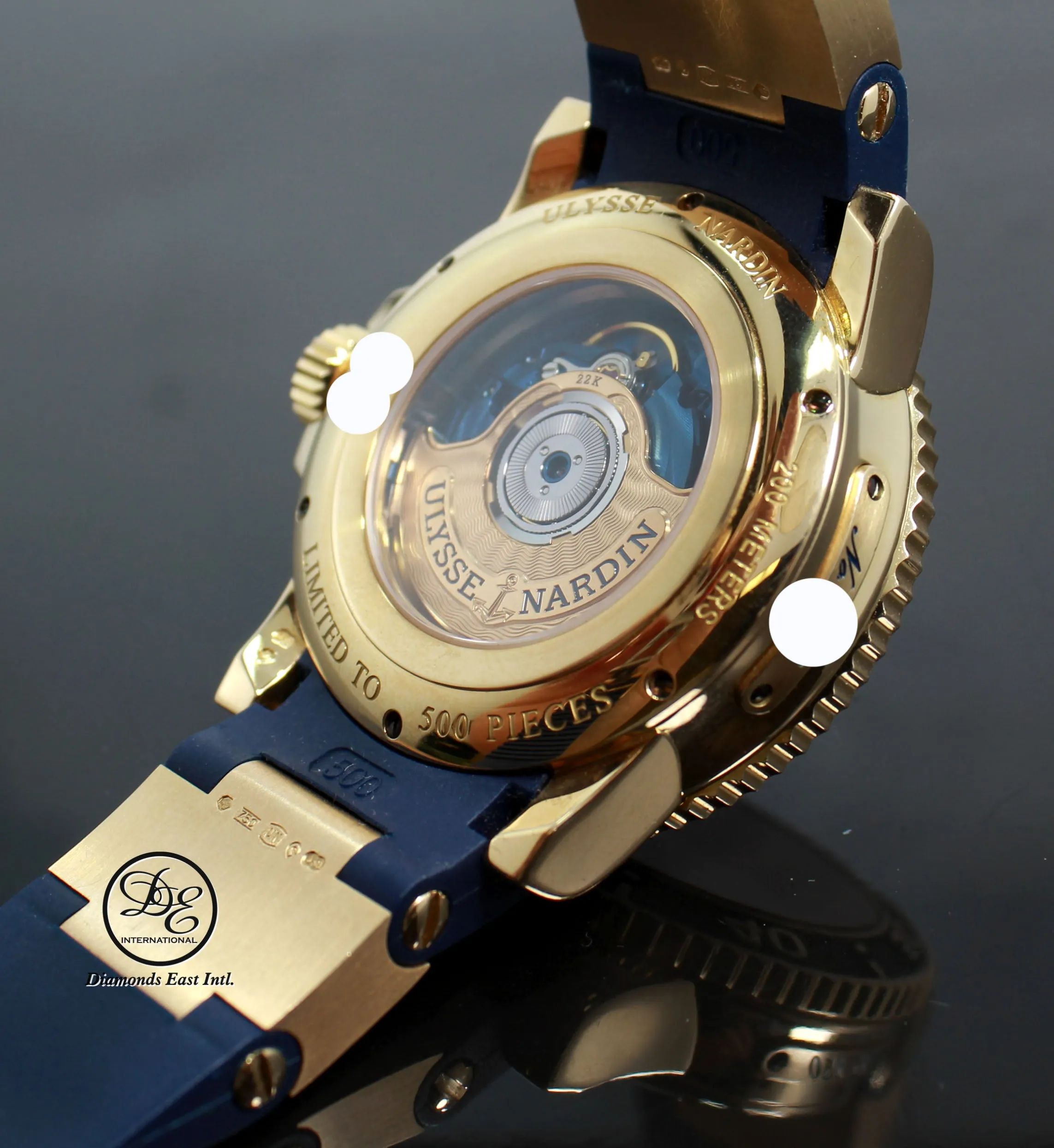 Ulysse Nardin Maxi Marine Blue Surf LIMITED EDITION 266-36LE 18k Rose Gold BOX/PAPER