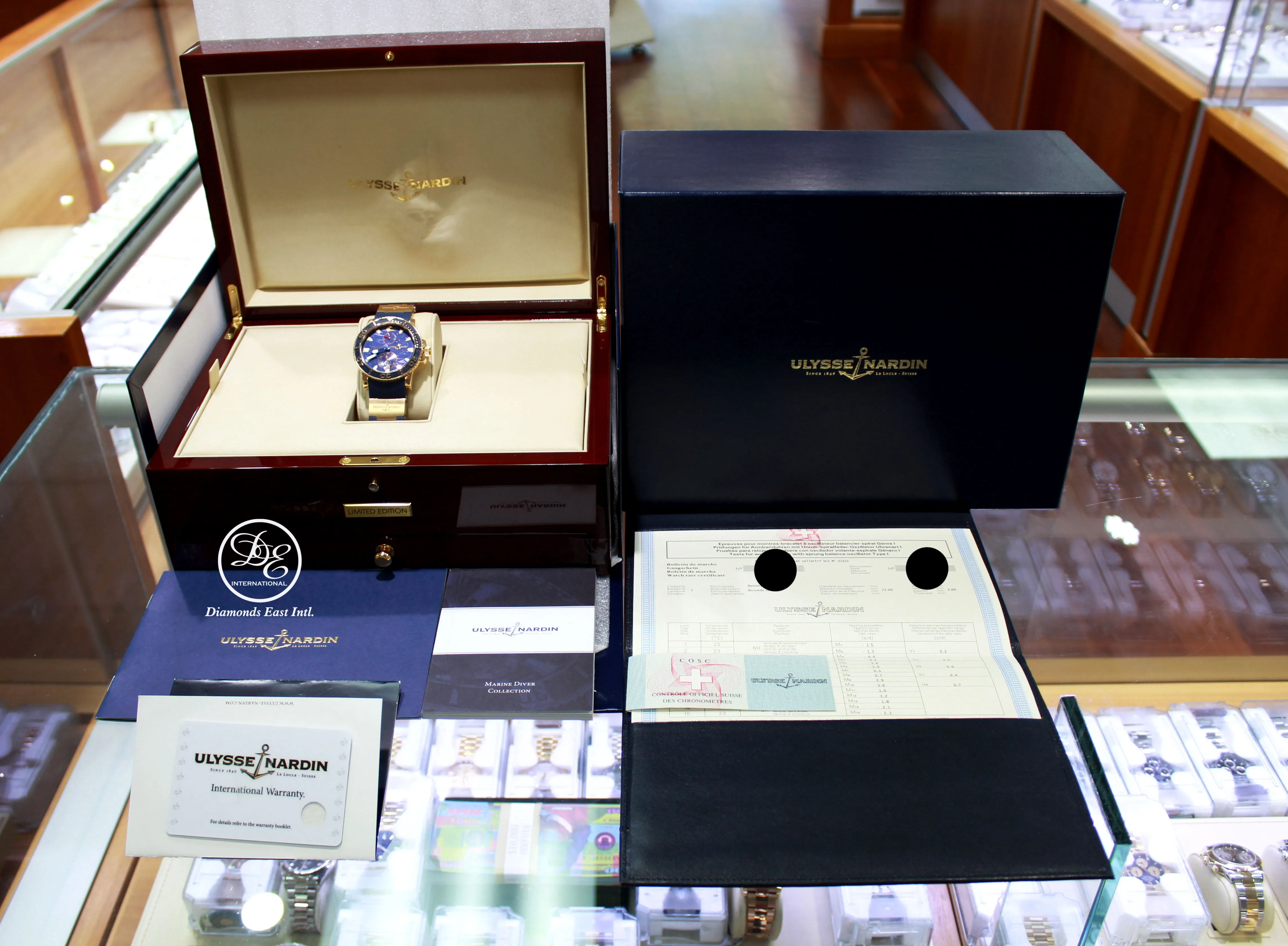 Ulysse Nardin Maxi Marine Blue Surf LIMITED EDITION 266-36LE 18k Rose Gold BOX/PAPER