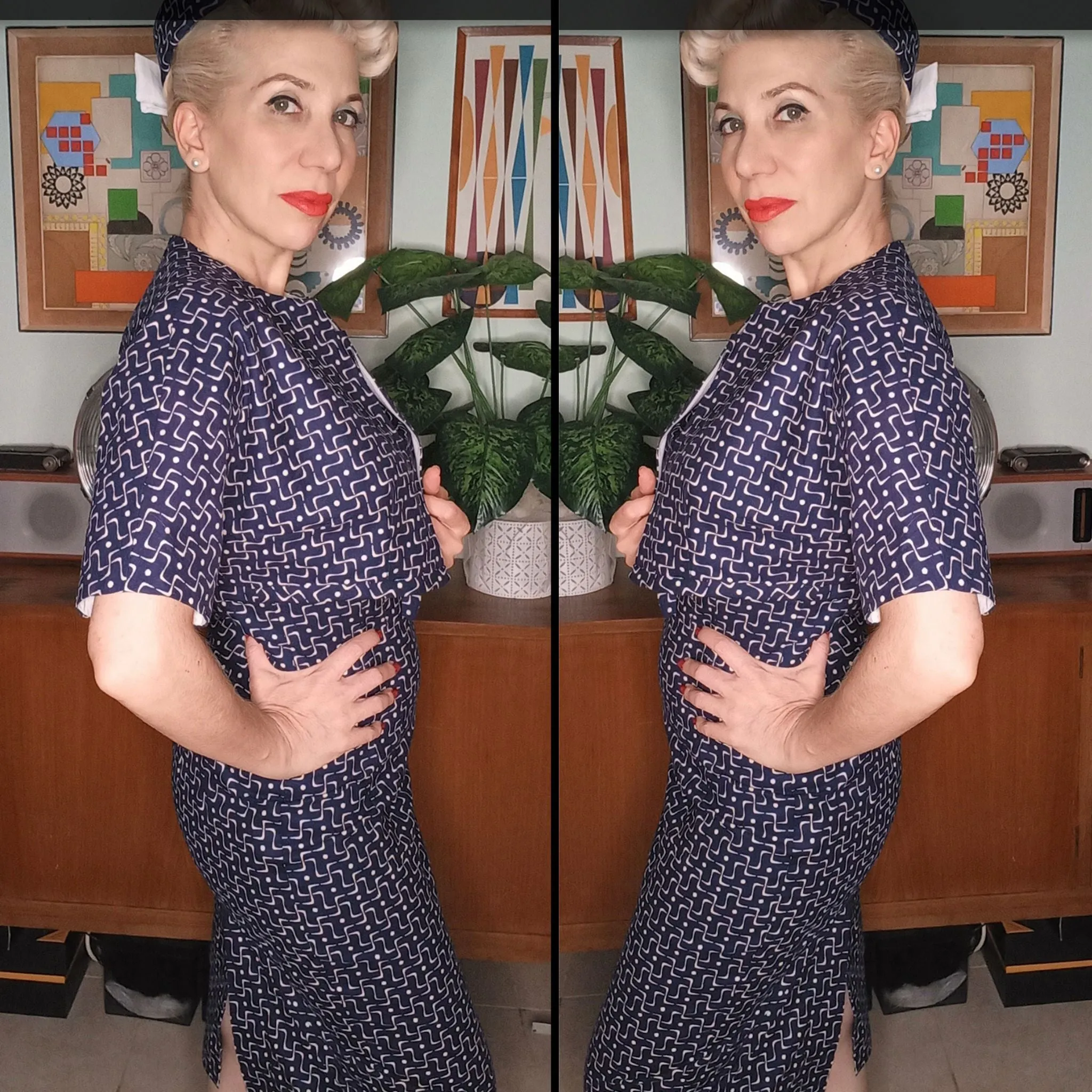 Vintage 1950s Pattern – 'Audrey' Dress, Jacket & Over skirt. - Bust 36" (91.4cm)