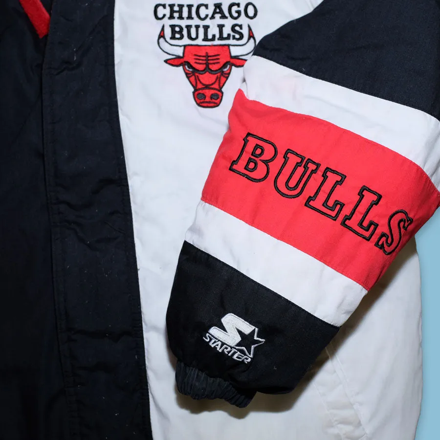 Vintage Starter Chicago Bulls Puffer Jacket Small / Medium