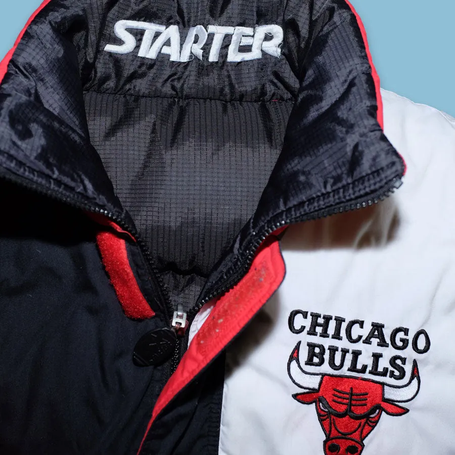 Vintage Starter Chicago Bulls Puffer Jacket Small / Medium