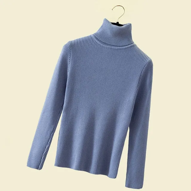Women Turtleneck Pullover Sweater