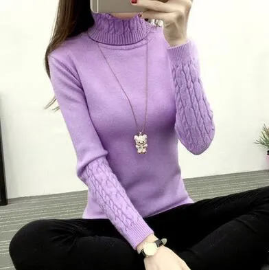 Women Turtleneck Winter Sweater