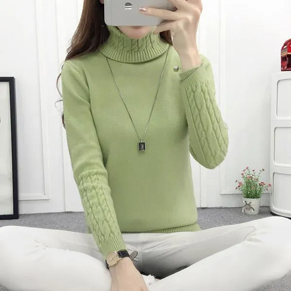 Women Turtleneck Winter Sweater