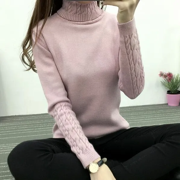 Women Turtleneck Winter Sweater