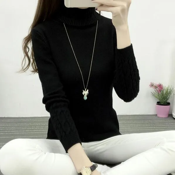 Women Turtleneck Winter Sweater
